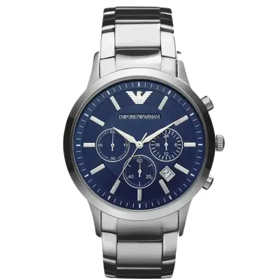 Emporio armani Stainless Steel Blue dial Watch